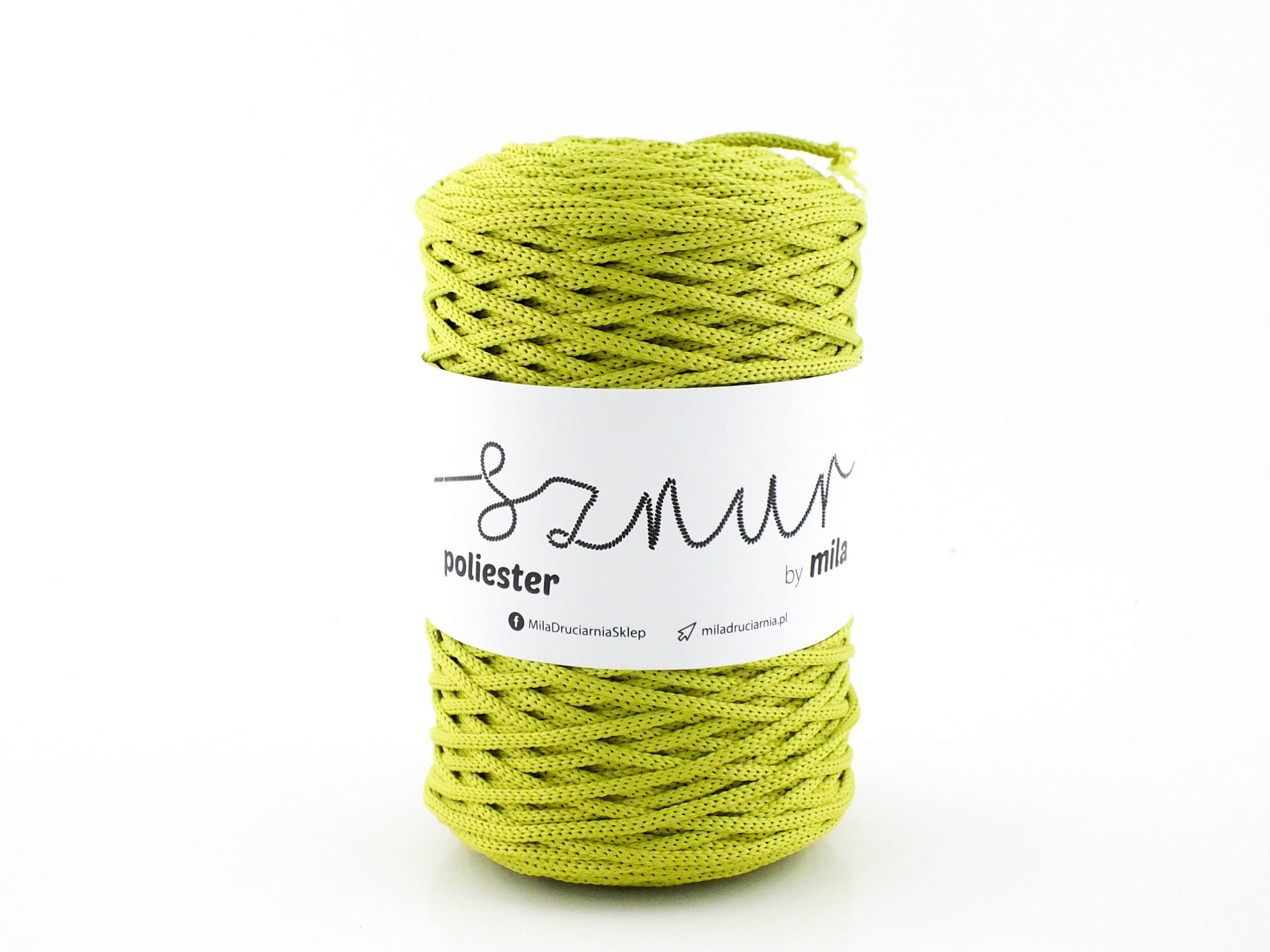 Sznurek poliestrowy  by Mila 3mm, motek 200m, 52 limonka