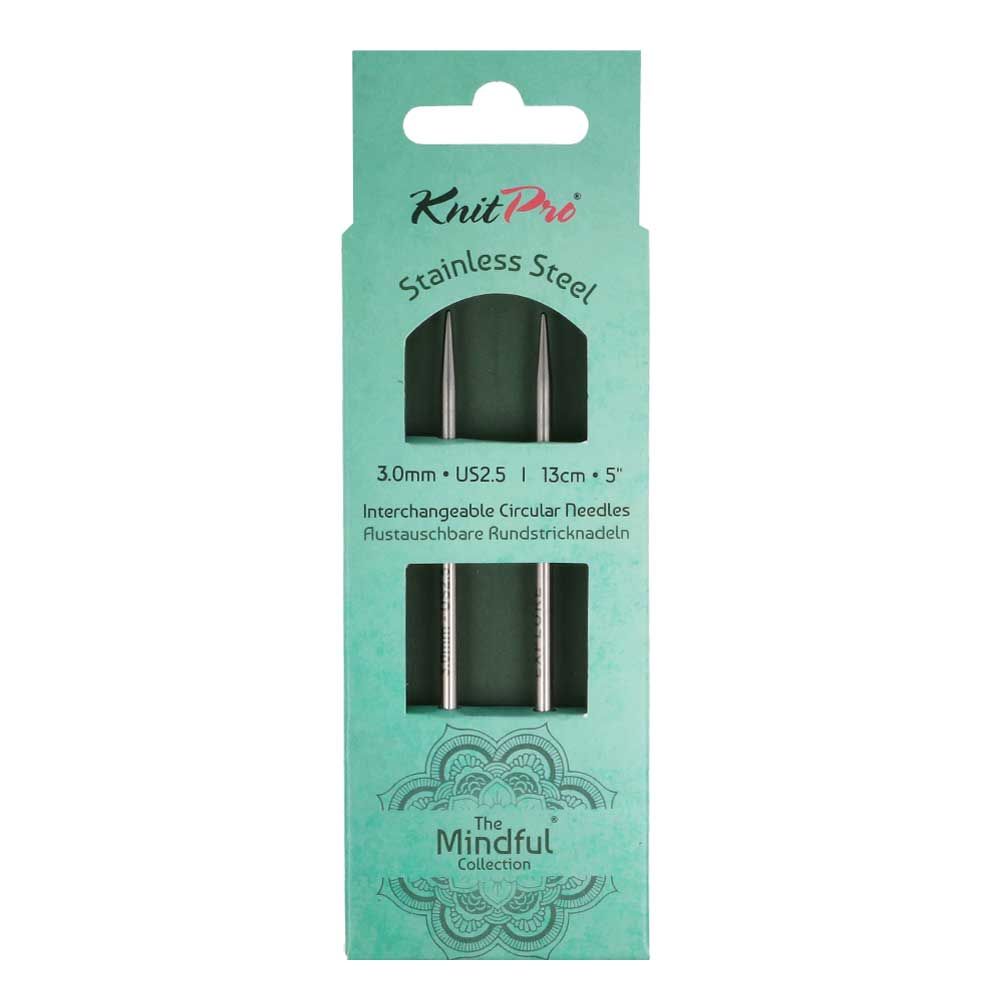 Druty wymienne KnitPro Mindful 13 cm, 3.0 mm 36151