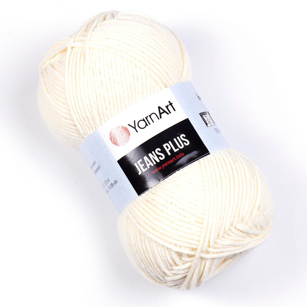 Włóczka Yarn Art Jeans Plus 03 kremowy