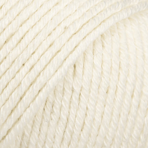 Włóczka DROPS Cotton Merino 01 biały