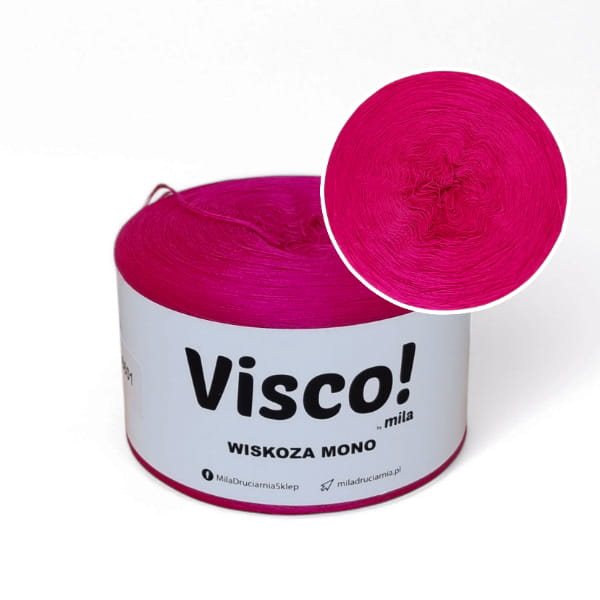 Włóczka Visco! Mono, kolor 36601 fuksja /SKONFIGURUJ MOTEK/