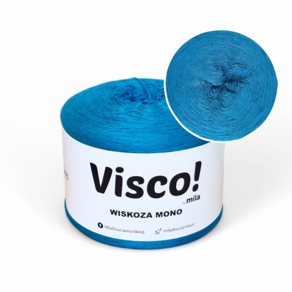 Włóczka Visco! Mono, kolor 460475 ciemny turkus /SKONFIGURUJ MOTEK/