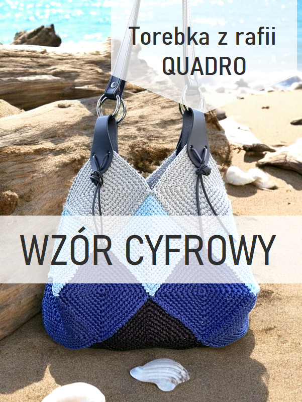 Wzór na torebkę z rafii QUADRO /PRODUKT CYFROWY/