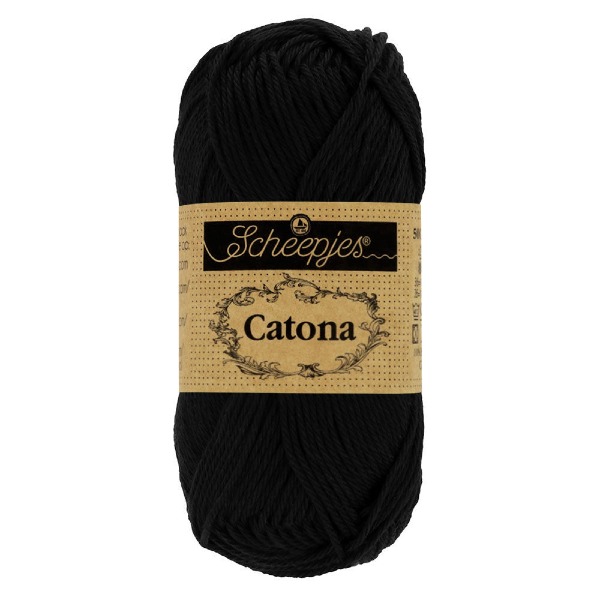 Włóczka Scheepjes Catona 110 czarny