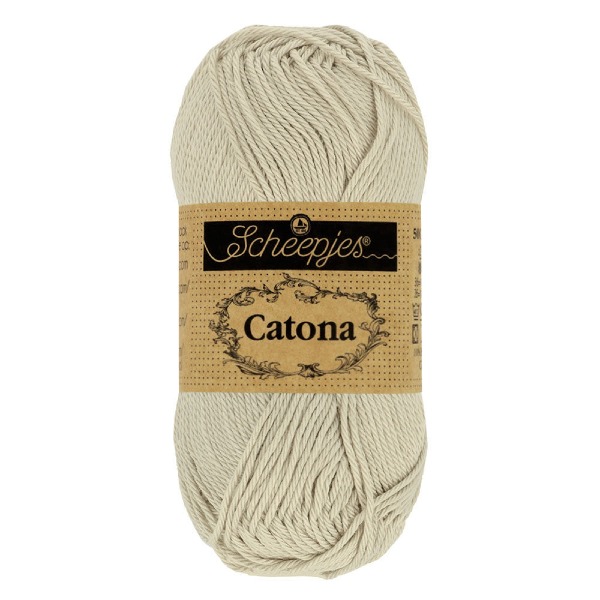 Włóczka Scheepjes Catona 248 beżowo-szary
