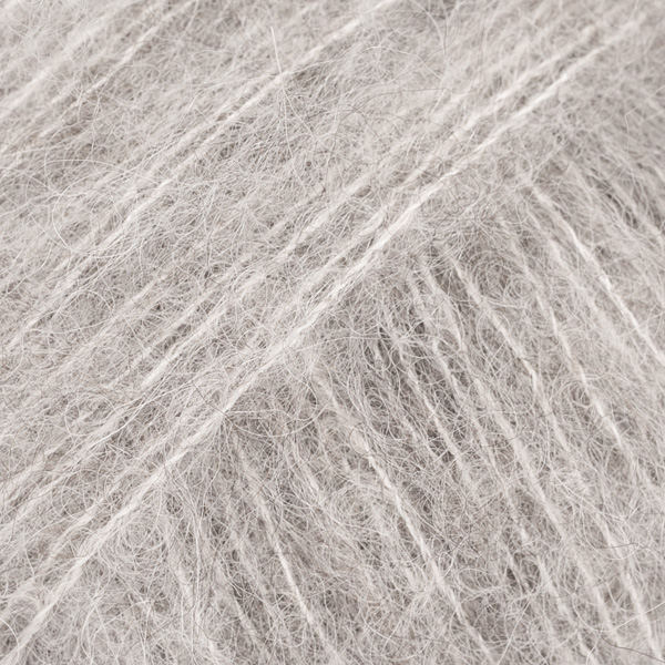 Włóczka DROPS Brushed Silk Alpaca 02 jasny szary