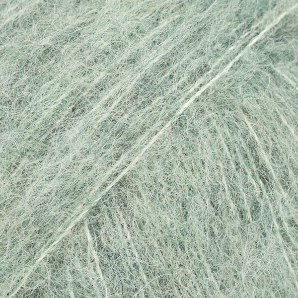 Włóczka DROPS Brushed Silk Alpaca 21 zielona szałwia
