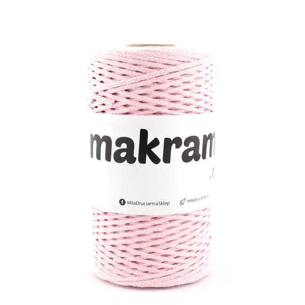 Sznurek MAKRAMA by Mila 2 mm, 200m 39 różowy