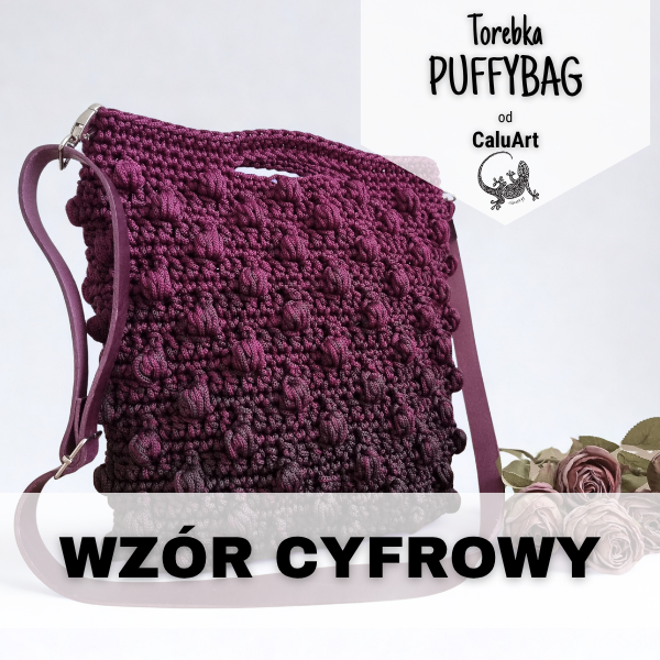 Wzór na torebkę PUFFYBAG od Calu Art /PRODUKT CYFROWY/